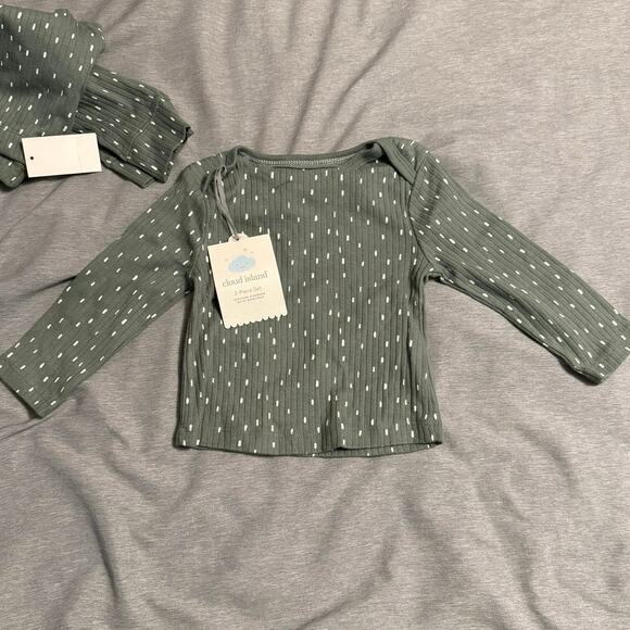 Cloud Island 3-6 Month 2-Piece Pajama Set - Picture 3 of 4